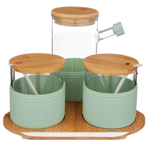 НАБОР ИЗ 3-Х ЕМКОСТЕЙ ДЛЯ ПИЩЕВЫХ ПРОДУКТОВ 16.5*22*20.5 СМ 886-158